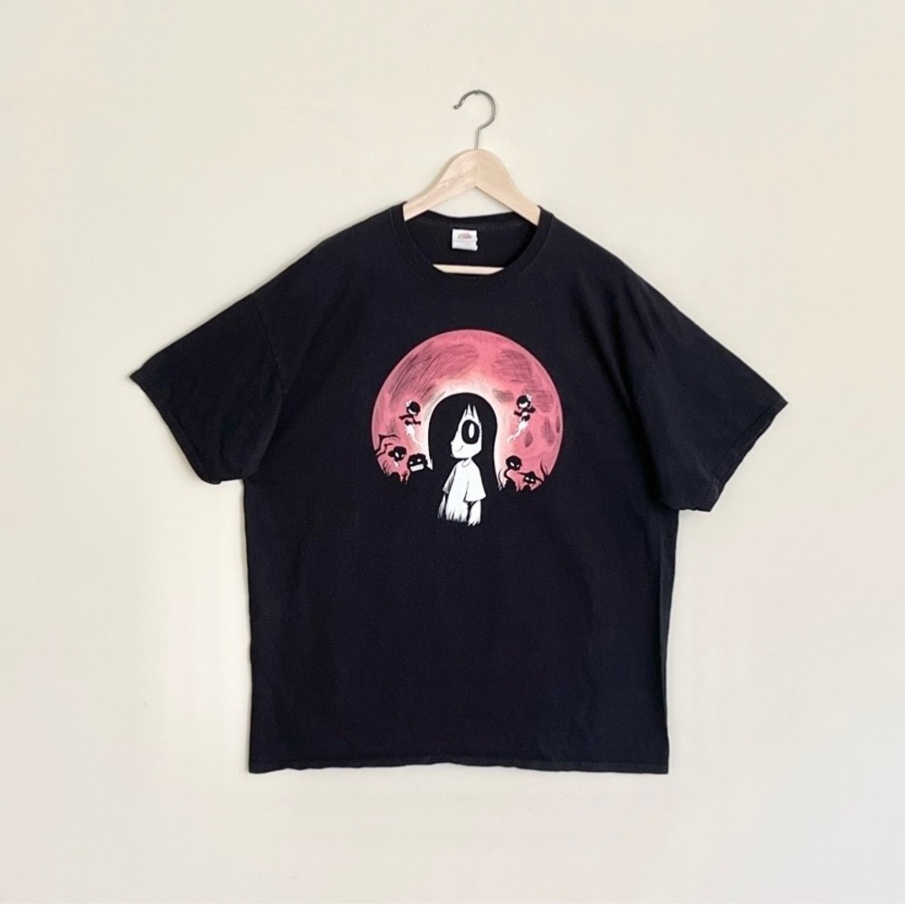 Outcast Studios Erma Red Moon Webcomic Black T Shirt Adult size 2XL